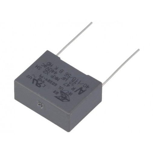 R474N32205001K; Capacitor: polypropylene; X2; 220nF; 22.5mm; ±10%; 26.5x11x20mm; KEMET