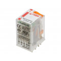 R4N-2314-23-5230-WTL; Relay: electromagnetic; 4PDT; Ucoil: 230VAC; 6A/250VAC; 6A/24VDC; RELPOL