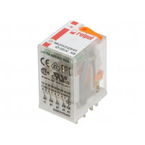 R4N-2314-23-5230-WTL; Relay: electromagnetic; 4PDT; Ucoil: 230VAC; 6A/250VAC; 6A/24VDC; RELPOL