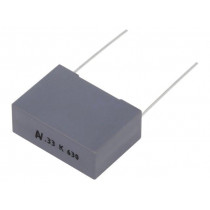 R60PN33305030K; Capacitor: polyester; 330nF; 220VAC; 630VDC; Pitch: 22.5mm; ±10%; KEMET