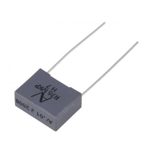 R76UI21004040J; Capacitor: polypropylene; 10nF; 15mm; ±5%; 18x7.5x13.5mm; 9.5kV/μs; KEMET