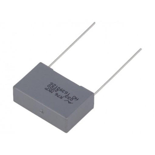 R76UN23304040J; Capacitor: polypropylene; 33nF; 22.5mm; ±5%; 26.5x8.5x17mm; 2kVDC; KEMET