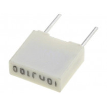 R82EC2100AA50J; Capacitor: polyester; 10nF; 63VAC; 100VDC; Pitch: 5mm; ±5%; KEMET