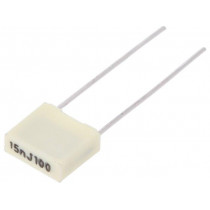 R82EC2150Z350J; Capacitor: polyester; 15nF; 63VAC; 100VDC; Pitch: 5mm; ±5%; KEMET