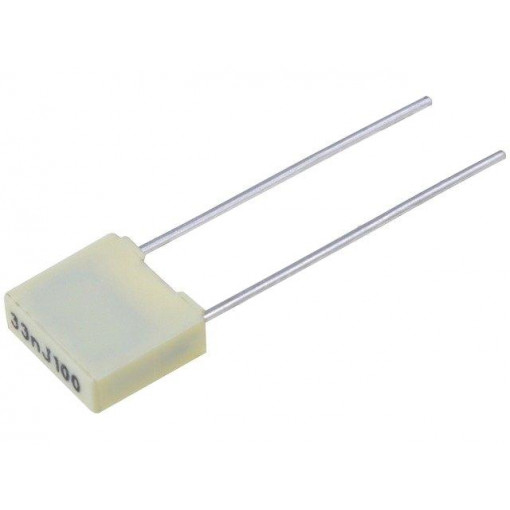 R82EC2330DQ50J; Capacitor: polyester; 33nF; 63VAC; 100VDC; Pitch: 5mm; ±5%; KEMET R82EC2330DQ50J; Capacitor: polyester; 33nF; 63VAC; 100VDC; Pitch: 5mm; ±5%; KEMET