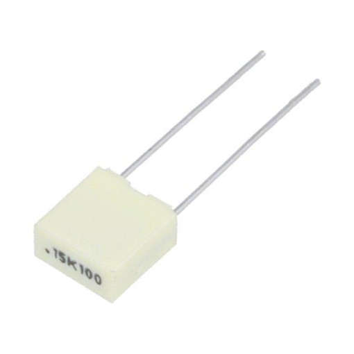 R82EC3150DQ70K; Capacitor: polyester; 150nF; 63VAC; 100VDC; Pitch: 5mm; ±10%; KEMET