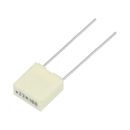 R82EC3220Z370K; Capacitor: polyester; 220nF; 63VAC; 100VDC; Pitch: 5mm; ±10%; KEMET