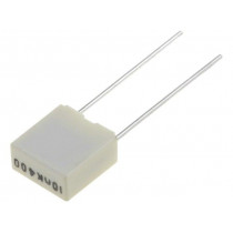 R82MC2100DQ50K; Capacitor: polyester; 0.01uF; 200VAC; 400VDC; Pitch: 5mm; ±10%; KEMET R82MC2100DQ50K; Capacitor: polyester; 0.01uF; 200VAC; 400VDC; Pitch: 5mm; ±10%; KEMET
