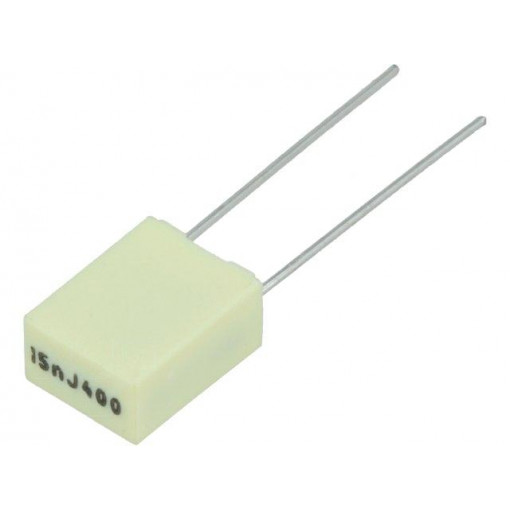 R82MC2150Z350J; Capacitor: polyester; 15nF; 200VAC; 400VDC; Pitch: 5mm; ±5%; KEMET