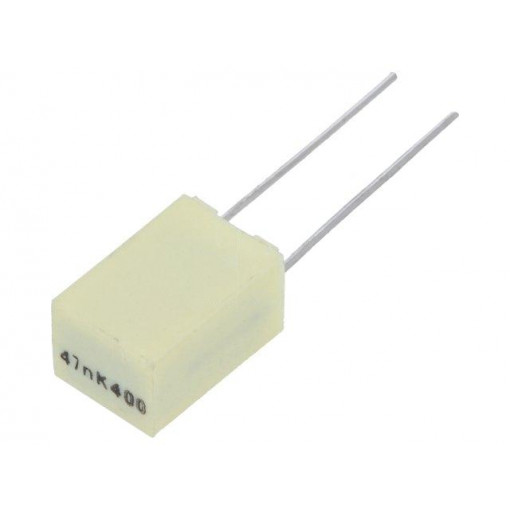 R82MC2470DQ50K; Capacitor: polyester; 47nF; 200VAC; 400VDC; Pitch: 5mm; ±10%; KEMET