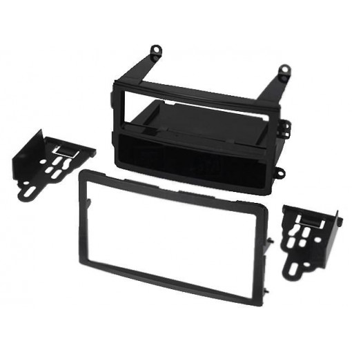 99-7602; Radio mounting frame; Nissan; 2 ISO; black; METRA