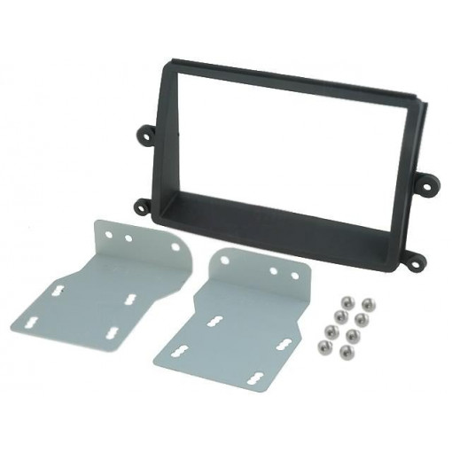381200-07; Radio mounting frame; Mitsubishi; 2 DIN; black; ACV