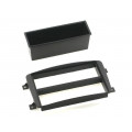 281190-02-0; Radio mounting frame; Mercedes; 2 ISO; black; ACV