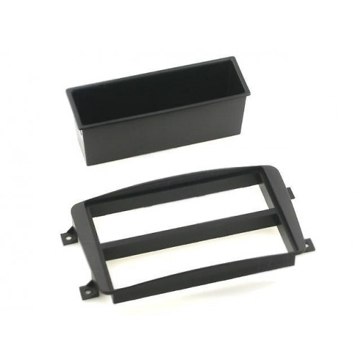 281190-02-0; Radio mounting frame; Mercedes; 2 ISO; black; ACV