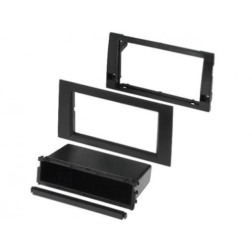 281320-12-1-0; Radio mounting frame; Audi,Seat; 2 DIN; black; ACV