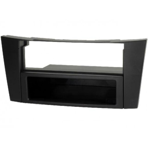 ; Radio mounting frame; Mercedes; 2 ISO; black; 4CARMEDIA