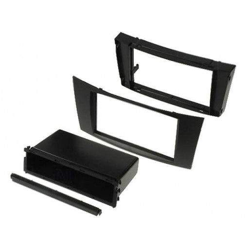 281190-28-0; Radio mounting frame; Mercedes; 2 DIN; black; ACV