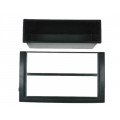 ; Radio mounting frame; Škoda; 2 ISO; black; 4CARMEDIA