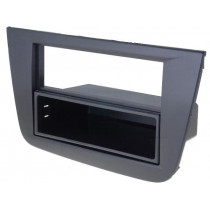 ; Radio mounting frame; Seat; 2 ISO; black; 4CARMEDIA