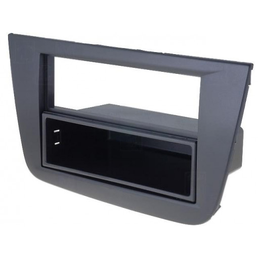 ; Radio mounting frame; Seat; 2 ISO; black; 4CARMEDIA