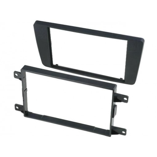 281340-05-0; Radio mounting frame; Škoda; 2 DIN; black; ACV