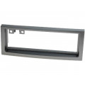 ; Radio mounting frame; Citroën,Peugeot; 1 DIN; black; 4CARMEDIA