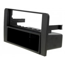 ; Radio mounting frame; Audi; 2 ISO; black; 4CARMEDIA