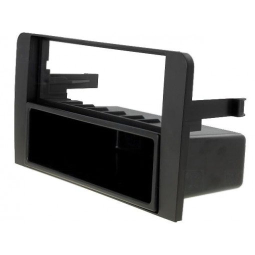 ; Radio mounting frame; Audi; 2 ISO; black; 4CARMEDIA