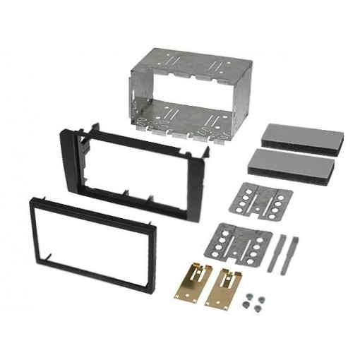 MA12007/T+KIT; Radio mounting frame; Audi; 2 DIN; black; PER.PIC.