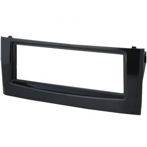 ; Radio mounting frame; Fiat; 1 DIN; black gloss; 4CARMEDIA