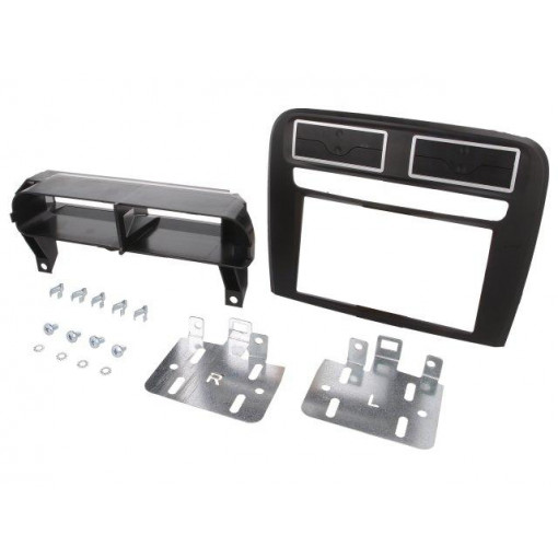 MA26028.2/T+KIT; Radio mounting frame; Fiat; 2 DIN; black; PER.PIC.