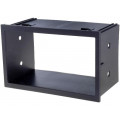 ; Radio mounting frame; Seat,VW; 2 DIN; black; 4CARMEDIA