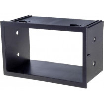; Radio mounting frame; Seat,VW; 2 DIN; black; 4CARMEDIA