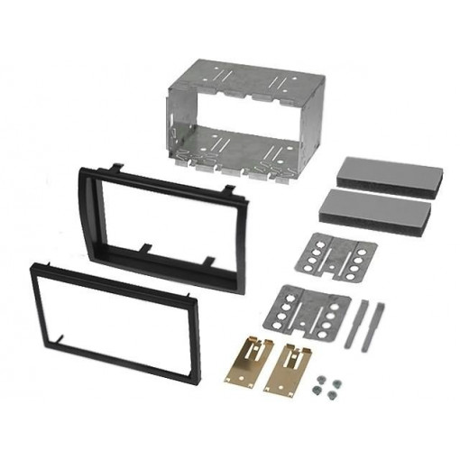 MA26013/T+KIT; Radio mounting frame; Citroën,Fiat,Peugeot; 2 DIN; anthracite; PER.PIC.
