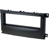 ; Radio mounting frame; Ford; 1 DIN; metallic black; 4CARMEDIA