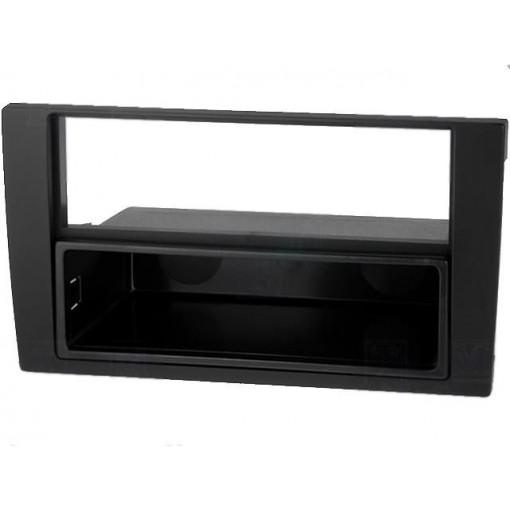 MA12009; Radio mounting frame; Audi; 2 ISO; black; PER.PIC.
