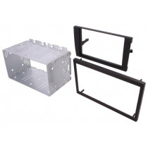 MA12009/T+KIT; Radio mounting frame; Audi; 2 DIN; black; PER.PIC.