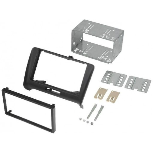 381320-19; Radio mounting frame; Audi; 2 DIN; black; ACV