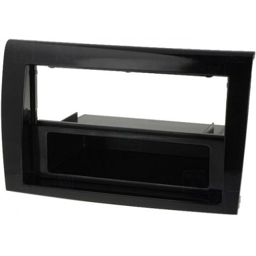 281094-21-0; Radio mounting frame; Fiat; 2 DIN; black gloss; ACV