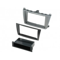 MA50002-05; Radio mounting frame; Mazda; 2 DIN; black and silver; PER.PIC.