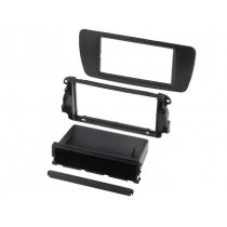 281328-06-2-0; Radio mounting frame; Seat; 2 DIN; black nit (AN1); ACV