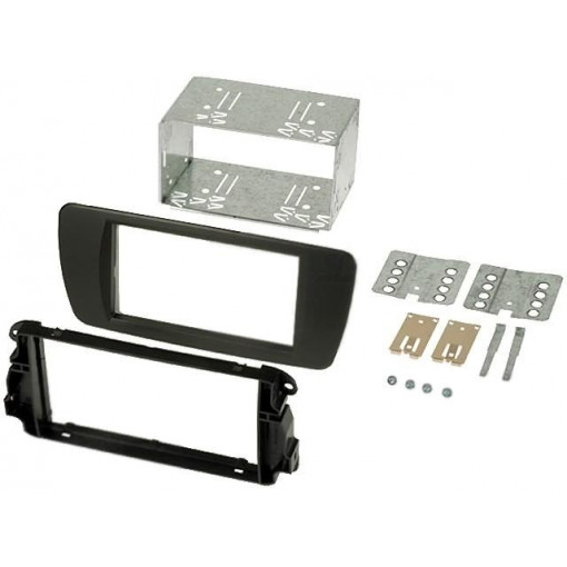 381328-06-2; Radio mounting frame; Seat; 2 DIN; black nit (AN1); ACV