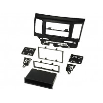 99-7011; Radio mounting frame; Mitsubishi; 2 DIN; black; METRA