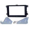 381320-30-1; Radio mounting frame; Seat,Škoda,VW; 2 DIN; black; ACV