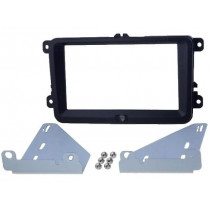381320-30-1; Radio mounting frame; Seat,Škoda,VW; 2 DIN; black; ACV