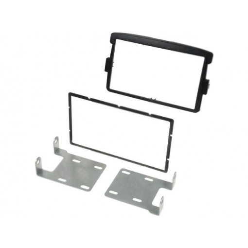 MA23002/T+KIT; Radio mounting frame; Dacia; 2 DIN; black; PER.PIC.