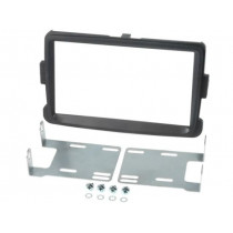 MA23002.3/T+KIT; Radio mounting frame; Dacia; 2 DIN; dark grey; PER.PIC.