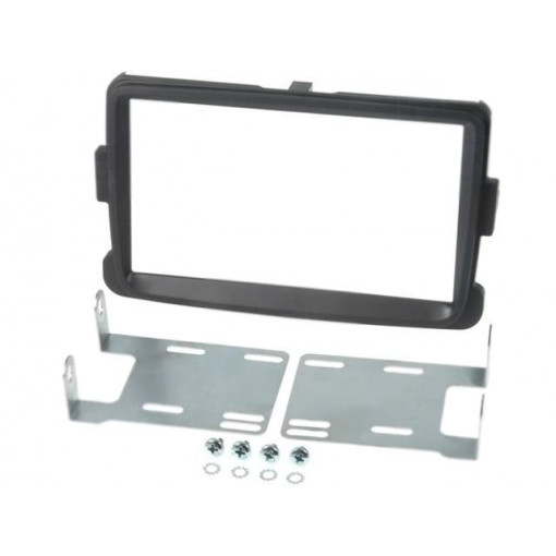 MA23002.3/T+KIT; Radio mounting frame; Dacia; 2 DIN; dark grey; PER.PIC.