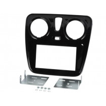 MA23003/T+KIT; Radio mounting frame; Dacia; 2 DIN; black; PER.PIC.
