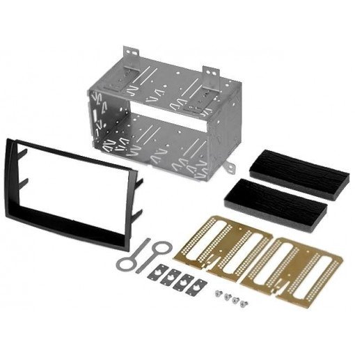 381178-27; Radio mounting frame; Kia; 2 DIN; black; ACV